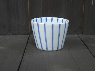 染付とくさ文 そば猪口